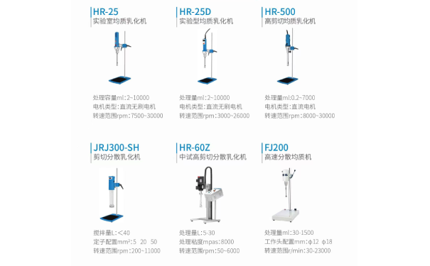 乳化机的选型-上海沪析