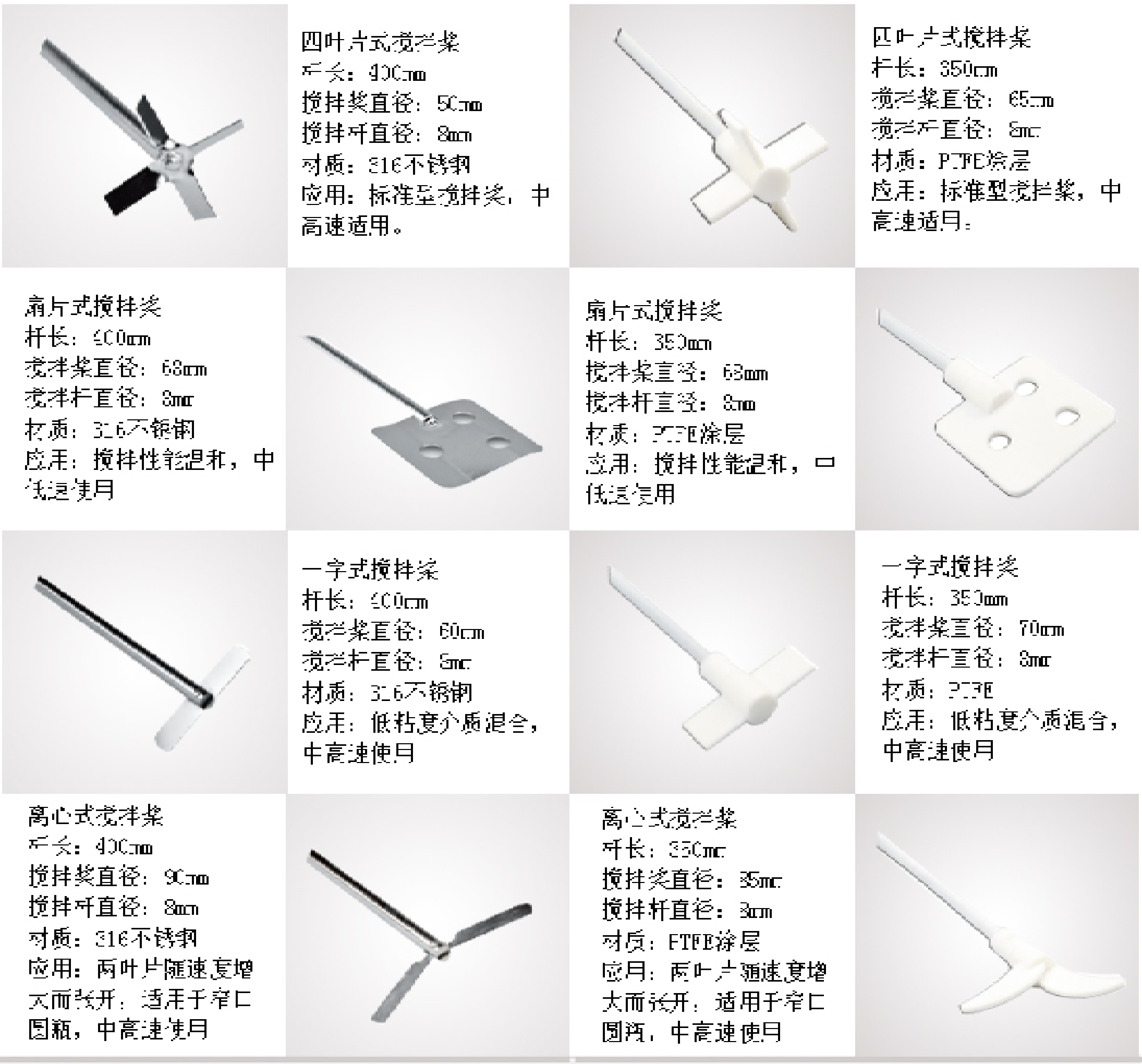 顶置搅拌器搅拌桨