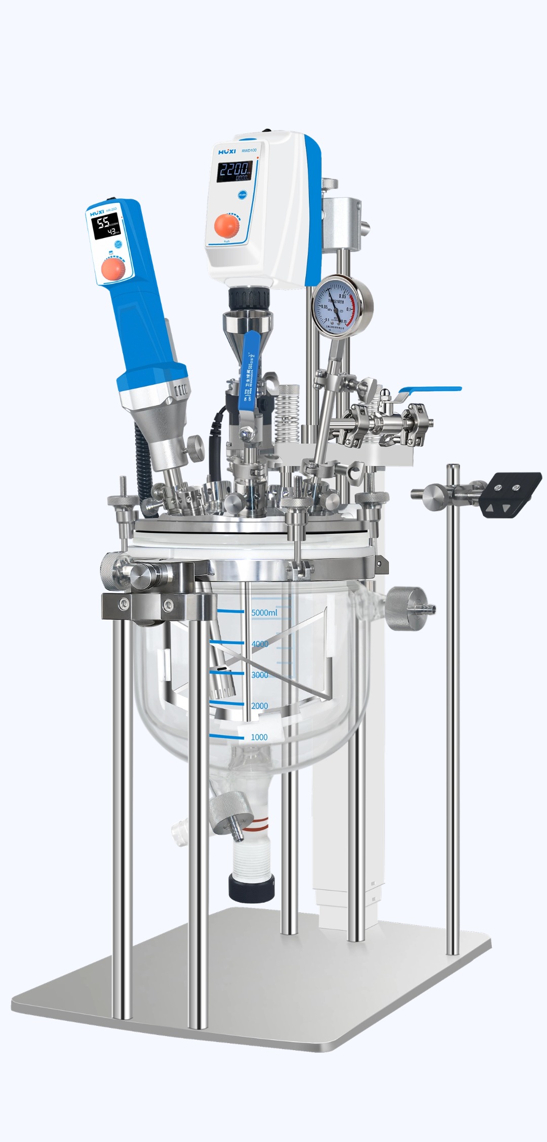 HR-LAS系列实验室真空乳化反应釜标配 HR-LAS系列实验室真空乳化反应釜标配